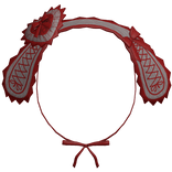 Emo Gothic Lace Bunny Ears Black