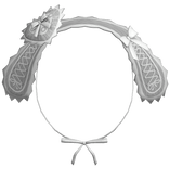 Emo Gothic Lace Bunny Ears Black