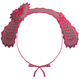 Emo Gothic Lace Bunny Ears Black