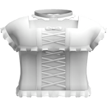 Emo Gothic Lace Corset Top White