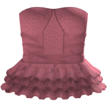 Emo Gothic Ruffled Cute Dress Pink