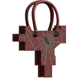 Emo Gothic Web Leather Bag Red