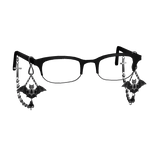 Emo Gothic Y2K Glasses Chain Black
