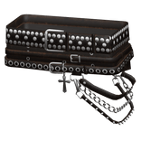 Emo Gothic Y2K Stacked Belts Black