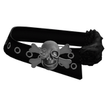 Emo Grunge Y2K Silver Skull Belt
