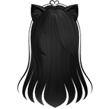 Emo Kitty Black Hair