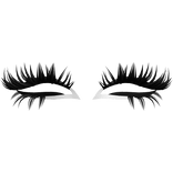 ♡ emo lashes w white liner