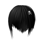 Emo Layered Japanese/Visual Kei Hair (Skull Clip)