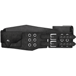 Emo Leather Belt w Pouch in Black / Silver (1.0)