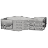 Emo Leather Belt w Pouch in White (1.0)