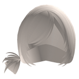 emo messy anime side bun in blonde