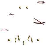 Emo Piercing With Scratches Gold