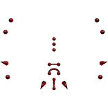 emo piercings v1 (red)
