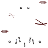 Emo Piercings With Scratches Silver