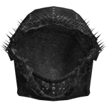 emo realistic black oversized hood cover