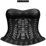 Emo Rhinestone Skeleton Dress in Black