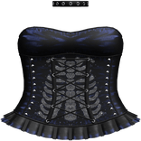 Emo Rhinestone Skeleton Dress in Blue & Black