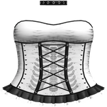 Emo Rhinestone Skeleton Dress in White & Black