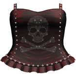Emo Rhinestone Skull Dress