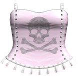 Emo Rhinestone Skull Dress