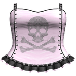 Emo Rhinestone Skull Dress