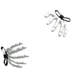 ♰ Emo skeleton hand w/ black bow grip