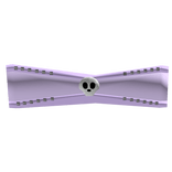 Emo Skull Studded Top Lila Purple