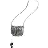  Emo Skull White Crossbody Bag