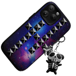 emo studded galaxy phone w/ charms