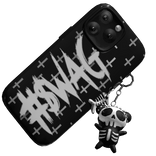 emo #swag phone w/ charms