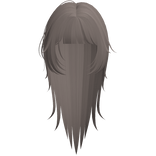 emo vampire messy wispy hair in ash