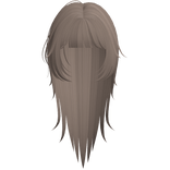 emo vampire messy wispy hair in light brown