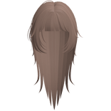 emo vampire messy wispy hair in milk tea