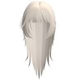 emo vampire messy wispy hair in pastel blonde