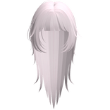 emo vampire messy wispy hair in pink