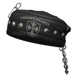 Emo Vintage Goth Y2K Chrome Beret Black