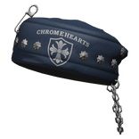 Emo Vintage Goth Y2K Chrome Beret Blue