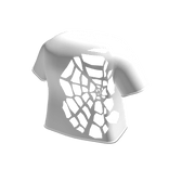 Emo White Spider Web Cover Shirt