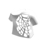 Emo White Spider Web Off the Shoulder Cover Shirt