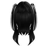 Emo Y2k Skull Hairclip [Black]
