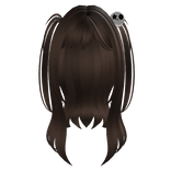 Emo Y2k Skull Hairclip [Brown]