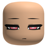 Emotionless Face With Red Eyes - Light