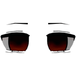 † emotionless red anime eyes