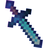 Enchanted Minecraft Steve Sword (Back)