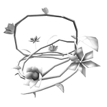 Entwined White Fantasy Flower Head