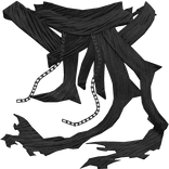 esoteric floating wavy grunge dune scarf