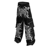 Eternos Black Y2K Cargo Pants