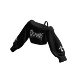 Eternos Y2K Off Shoulder Oversized Sweater Cropped