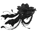 Ethereal Black Traditional Hanfu Parasol 