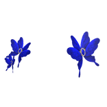 Ethereal Fairy hair clips - celestial blue/gold